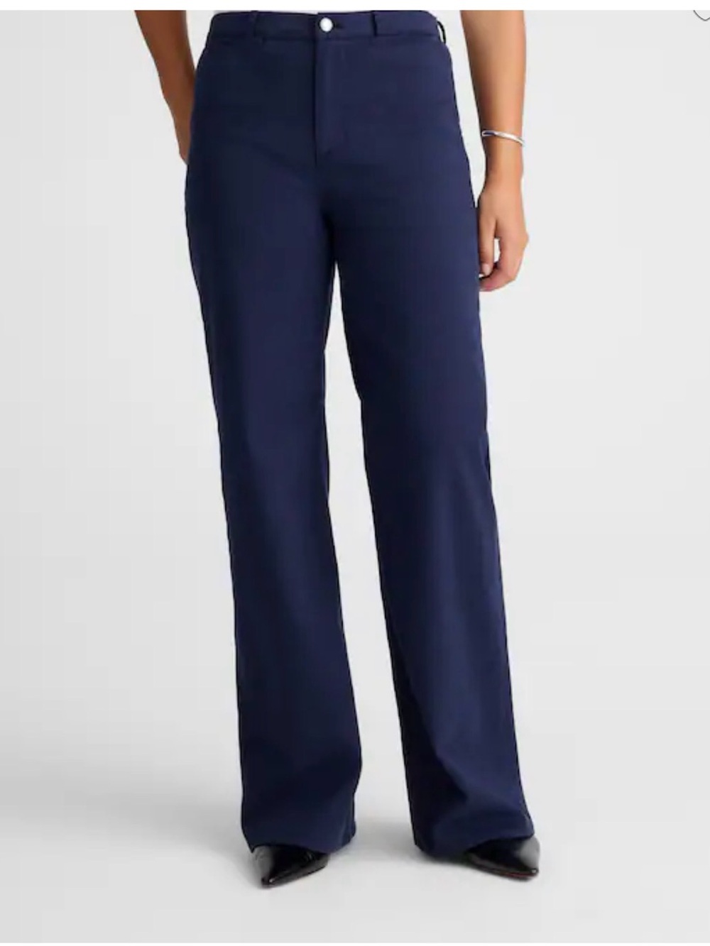NWT - Madewell The Wide-Leg Pant in Midnight Navy Blue Twill Size W33 NWT $138